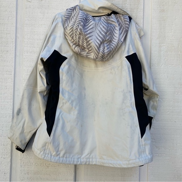 THE North Face Varius Guide Jacket - Women's Cream Black Waterproof Wind Medium - Picture 6 of 11